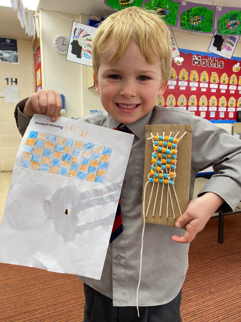 Native American Wampum Weaving!, Copthill School