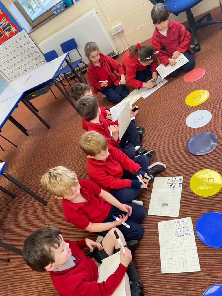 Number line maths action&#8230;, Copthill School