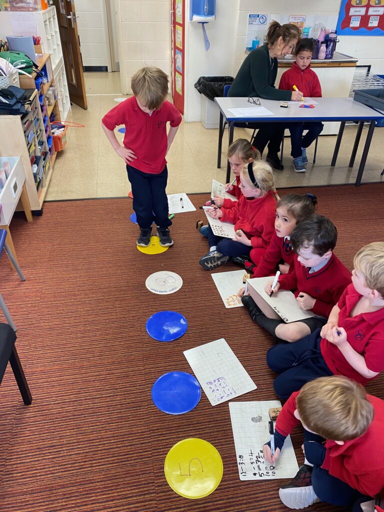 Number line maths action&#8230;, Copthill School