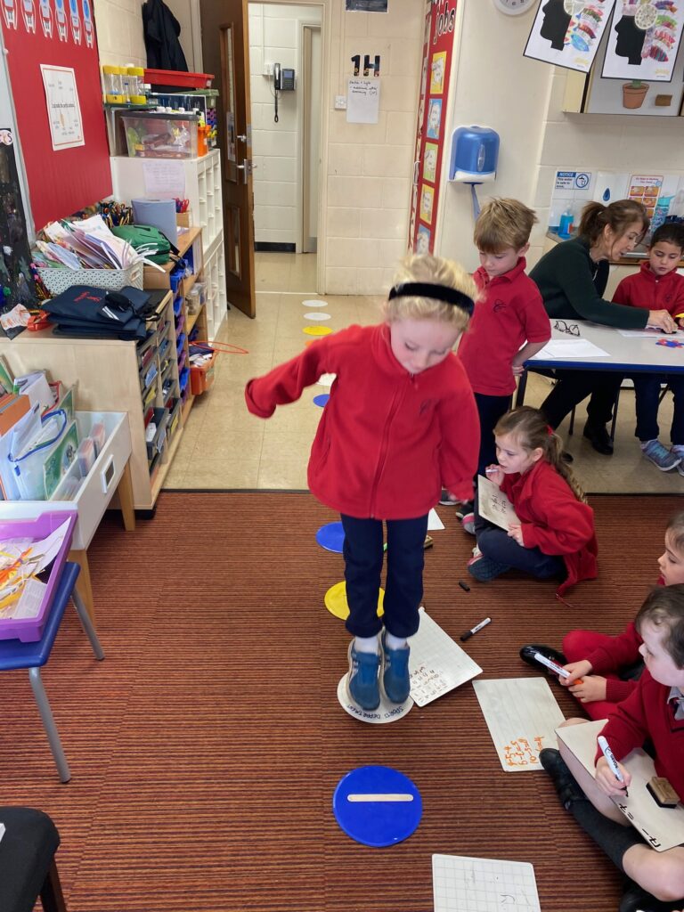 Number line maths action&#8230;, Copthill School