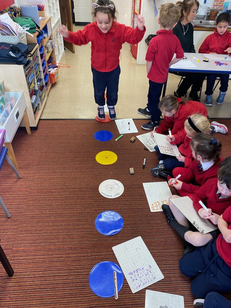 Number line maths action&#8230;, Copthill School