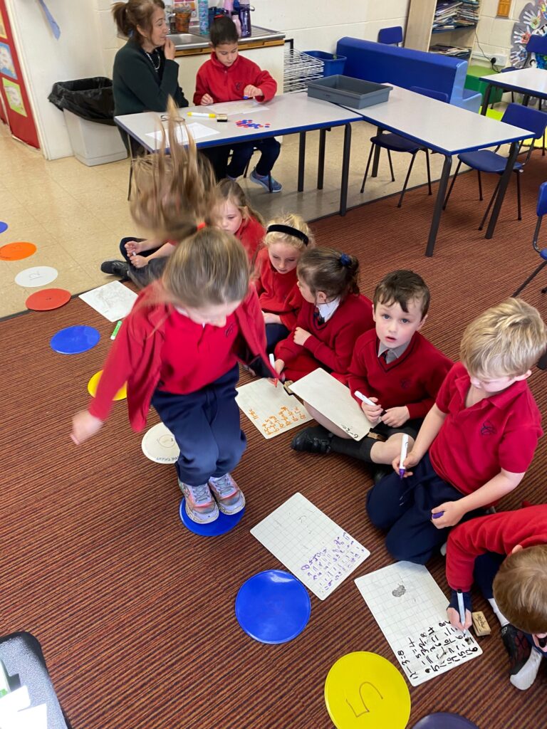 Number line maths action&#8230;, Copthill School