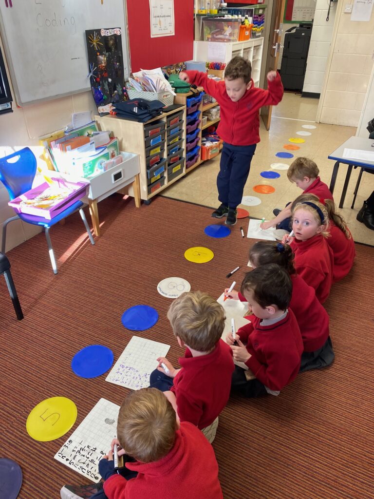 Number line maths action&#8230;, Copthill School