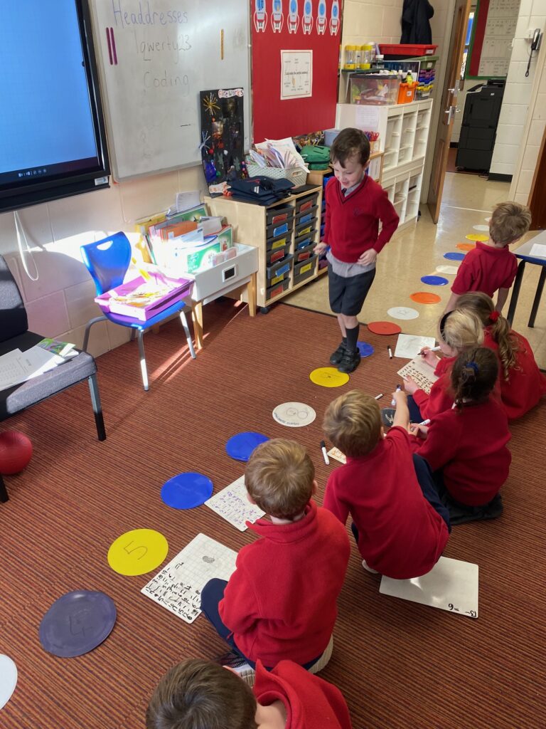 Number line maths action&#8230;, Copthill School