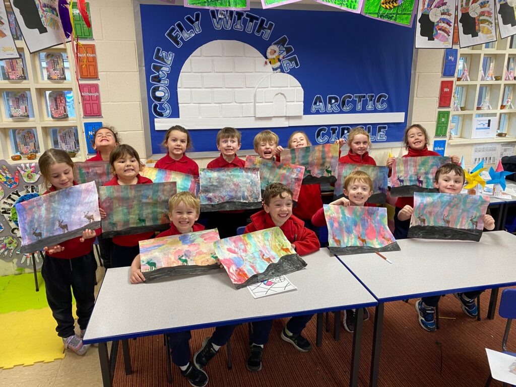 Arctic Sky Art!, Copthill School