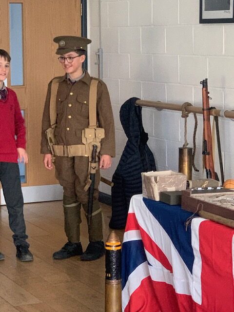 Y6 WW1 workshop, Copthill School