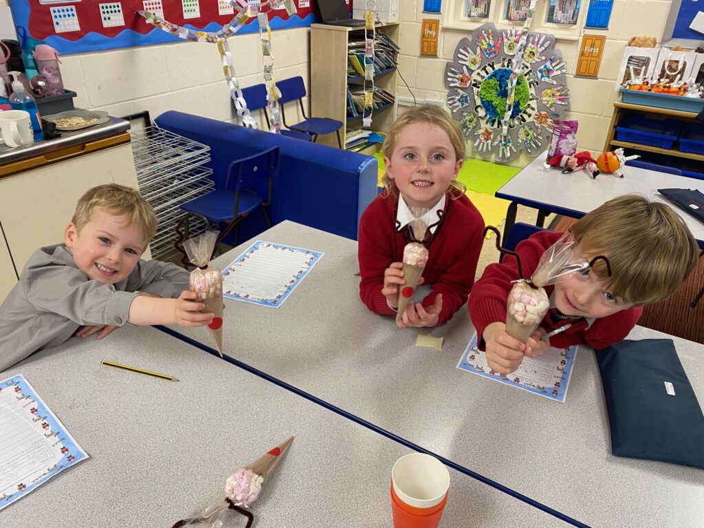 Reindeer hot chocolate cones for Christmas&#8230;, Copthill School