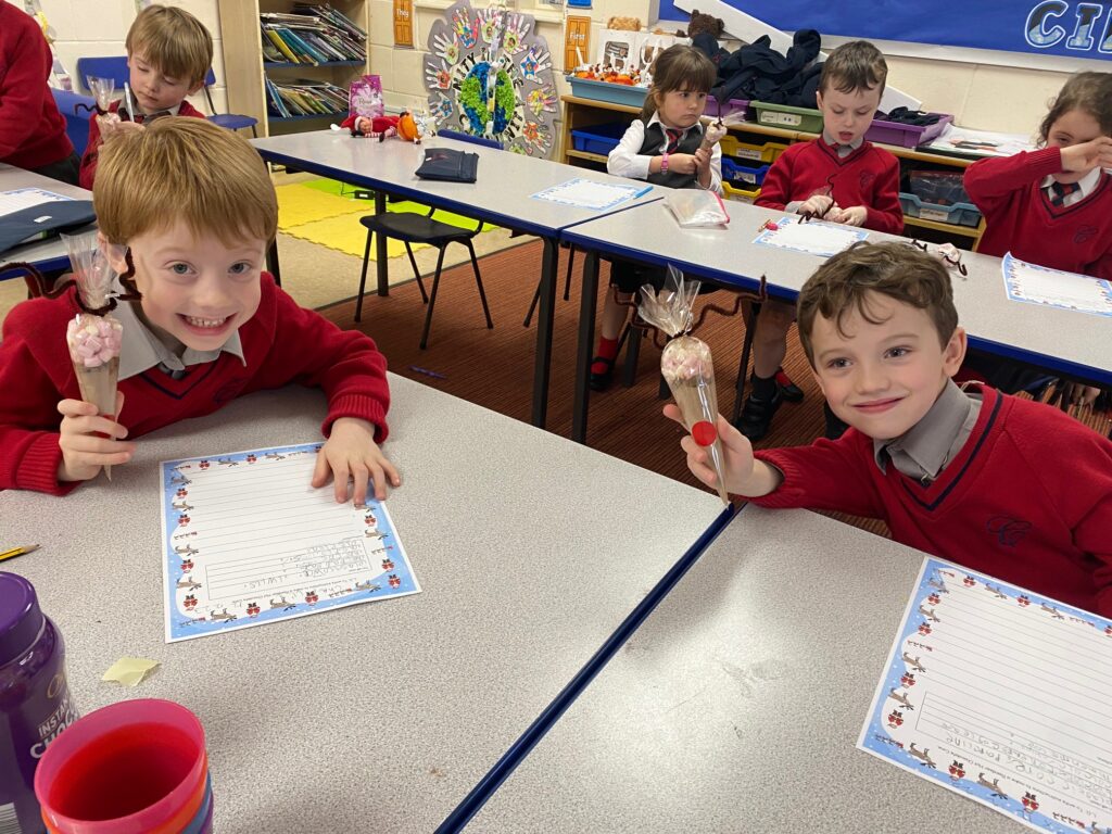 Reindeer hot chocolate cones for Christmas&#8230;, Copthill School