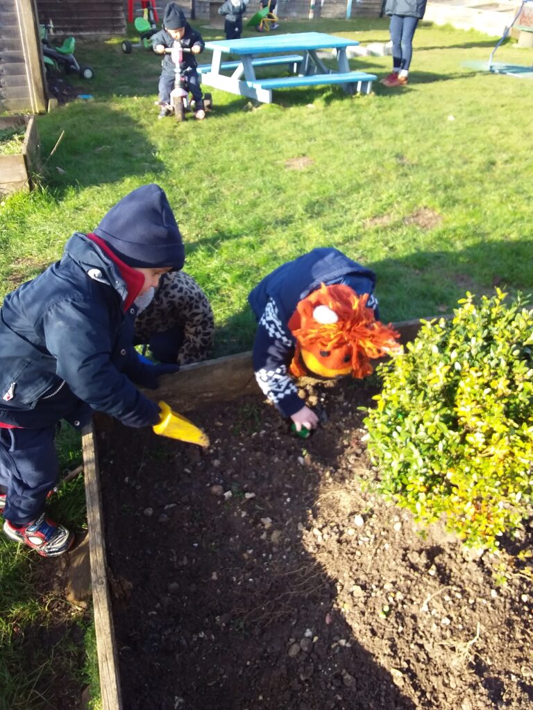 Exploring the Early Years Garden, Copthill School