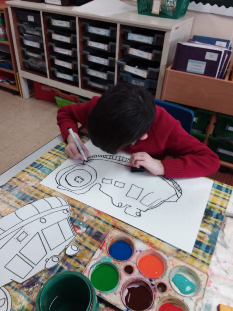 More fabulous hovercraft paintings&#8230;, Copthill School