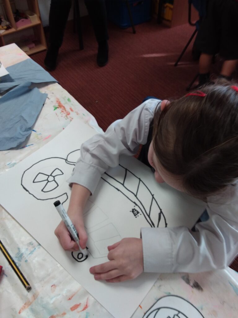 More fabulous hovercraft paintings&#8230;, Copthill School