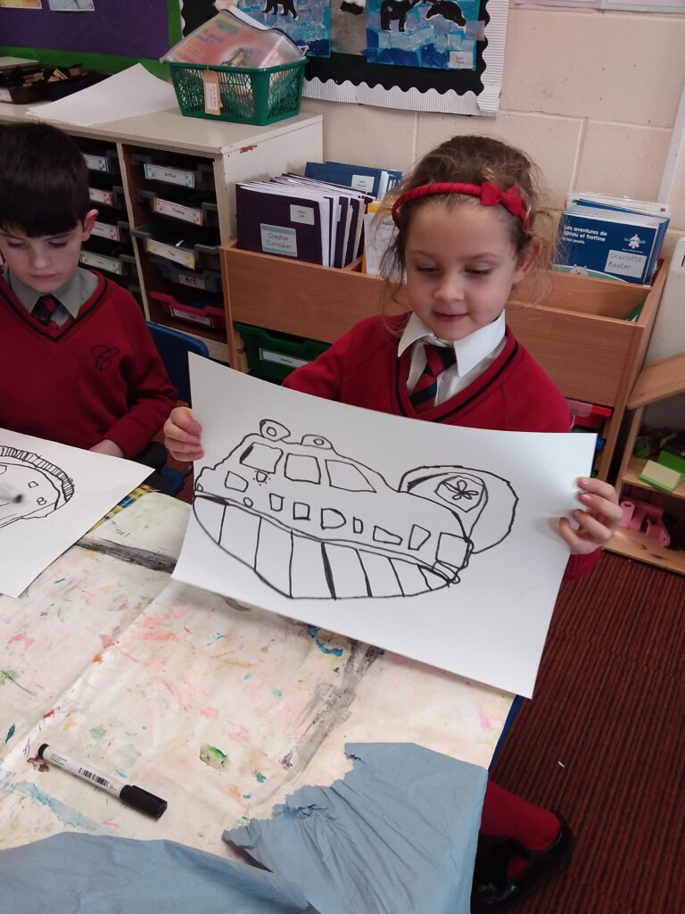 More fabulous hovercraft paintings&#8230;, Copthill School