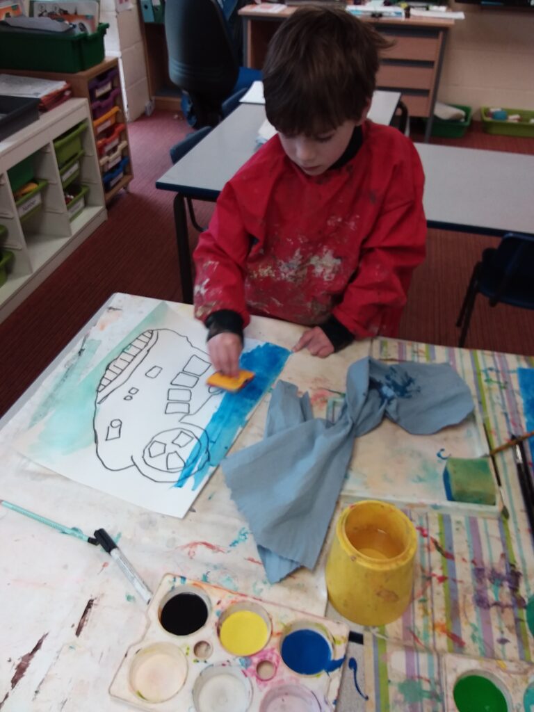 More fabulous hovercraft paintings&#8230;, Copthill School