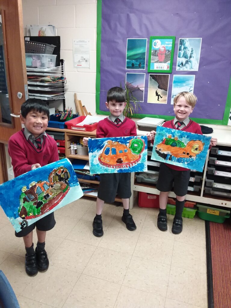 More fabulous hovercraft paintings&#8230;, Copthill School