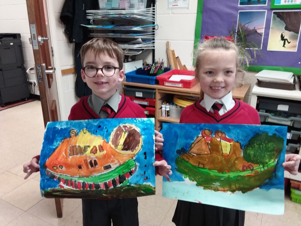 More fabulous hovercraft paintings&#8230;, Copthill School