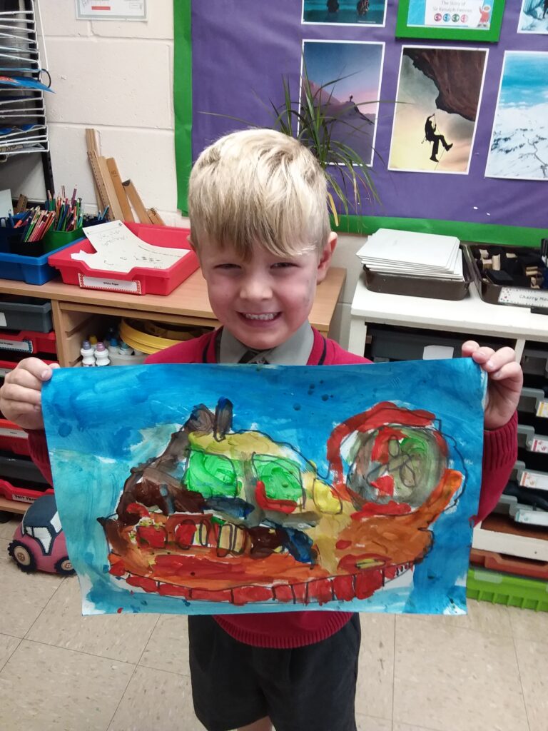 More fabulous hovercraft paintings&#8230;, Copthill School