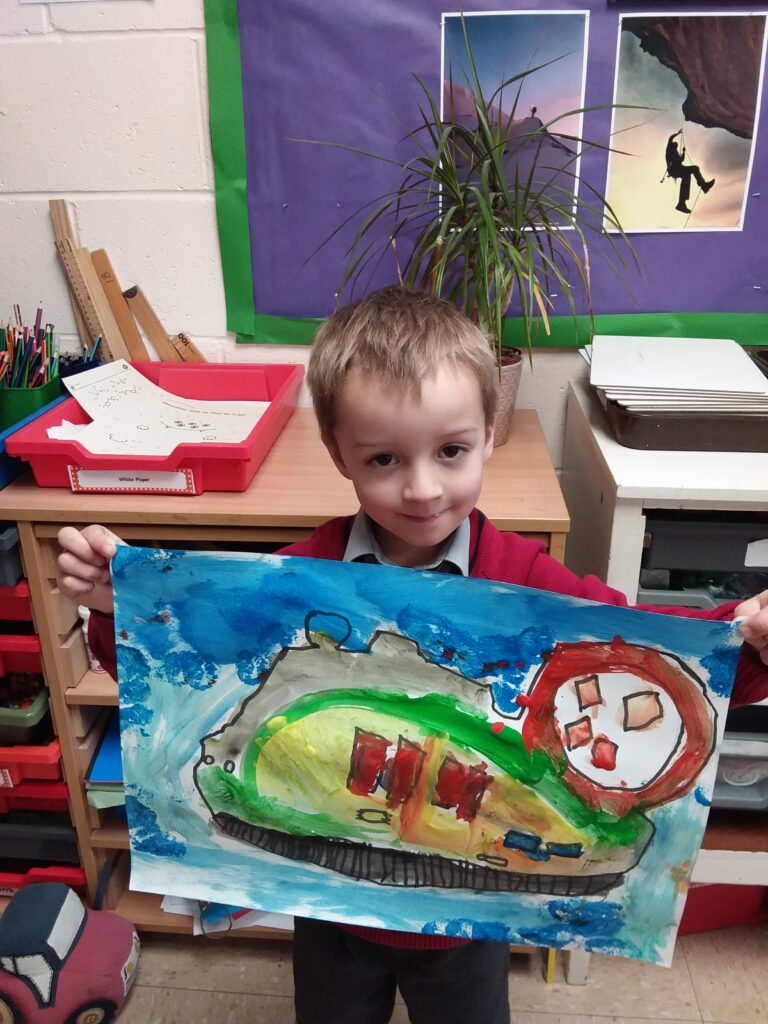 More fabulous hovercraft paintings&#8230;, Copthill School