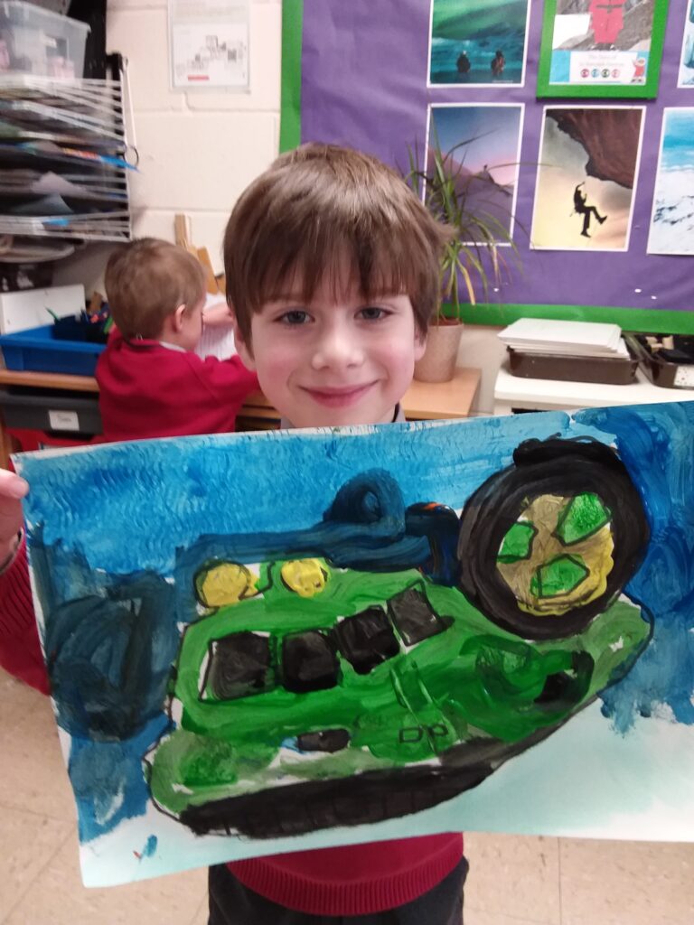 More fabulous hovercraft paintings&#8230;, Copthill School