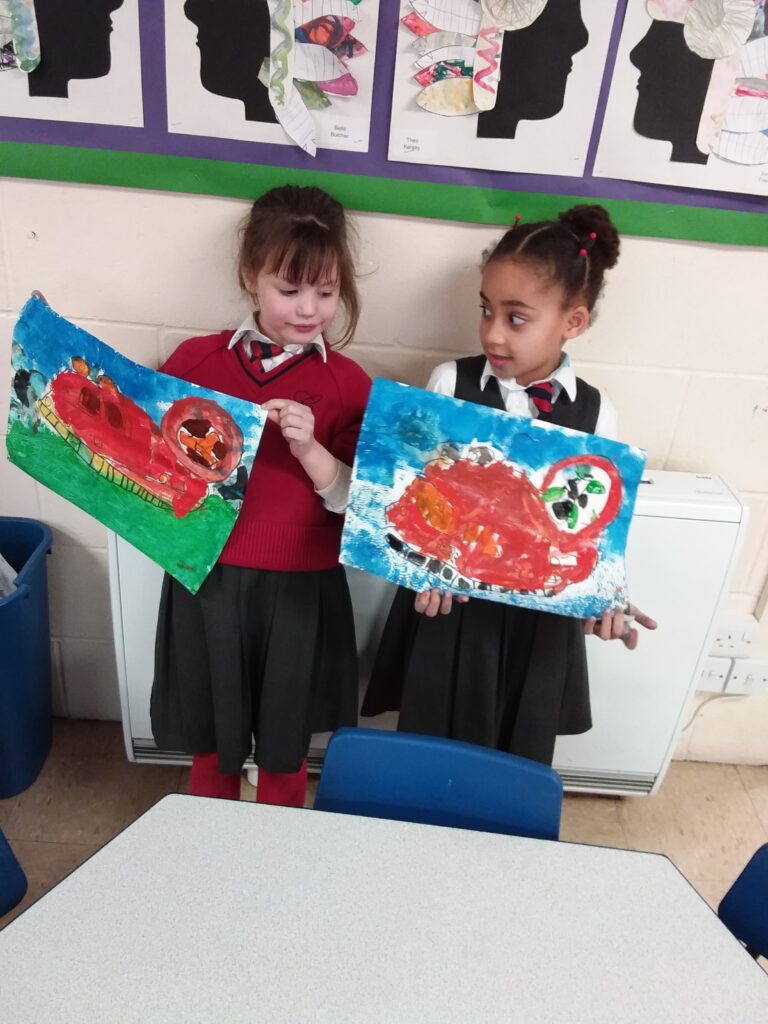 More fabulous hovercraft paintings&#8230;, Copthill School