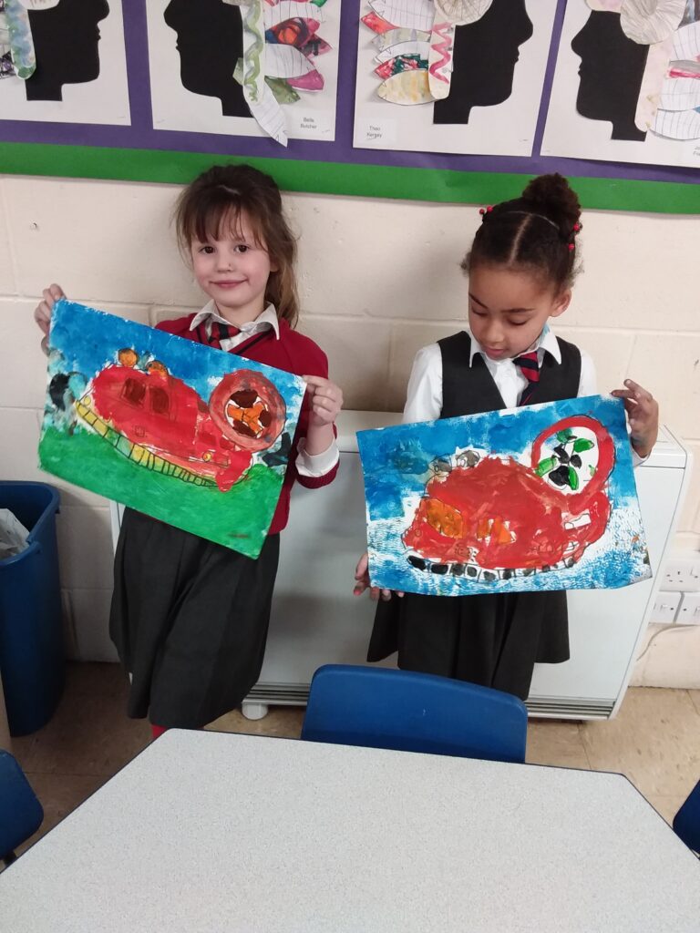 More fabulous hovercraft paintings&#8230;, Copthill School