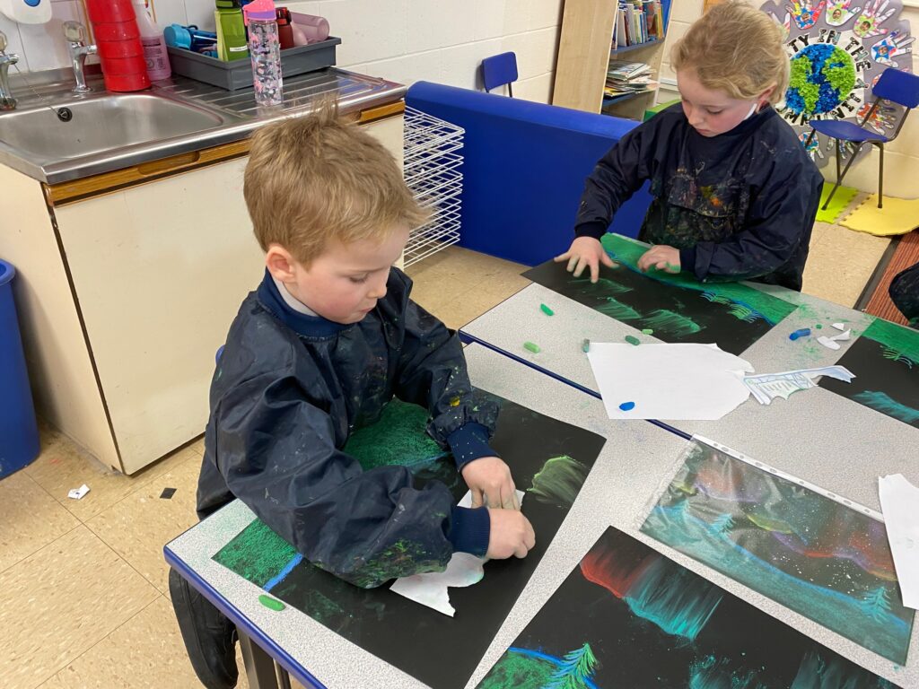 Dazzling Northern Lights Artwork&#8230;, Copthill School