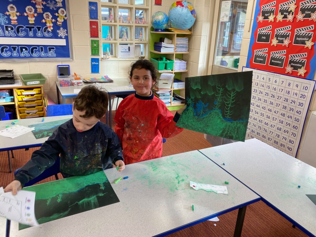 Dazzling Northern Lights Artwork&#8230;, Copthill School