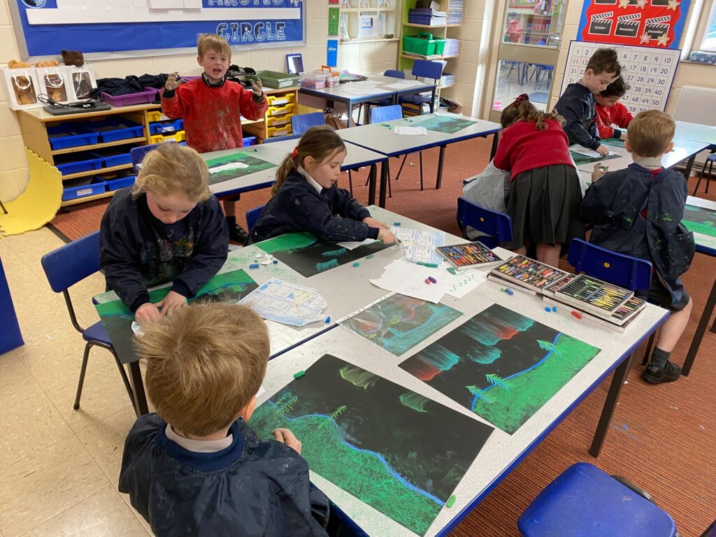 Dazzling Northern Lights Artwork&#8230;, Copthill School