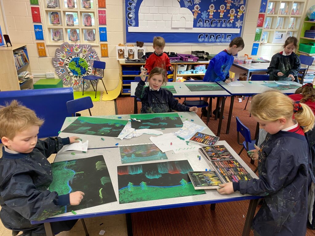 Dazzling Northern Lights Artwork&#8230;, Copthill School