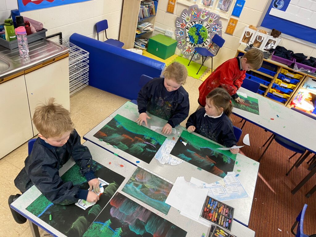 Dazzling Northern Lights Artwork&#8230;, Copthill School