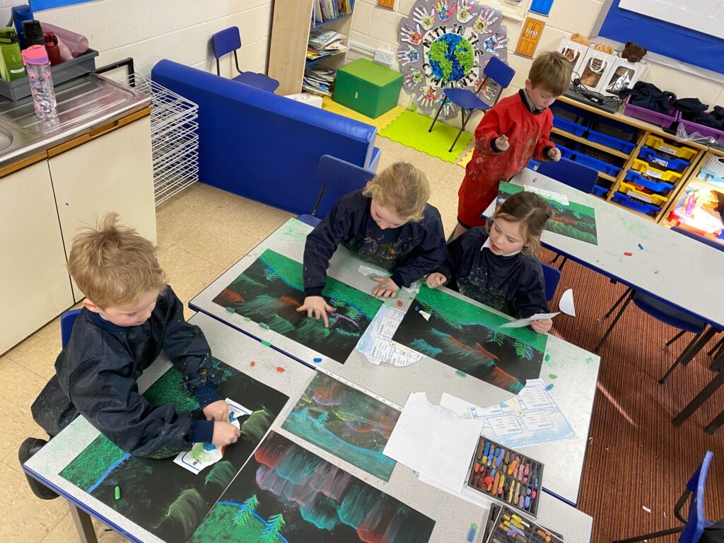 Dazzling Northern Lights Artwork&#8230;, Copthill School