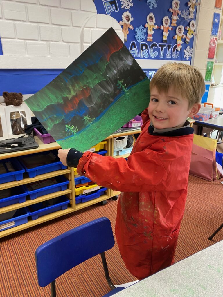 Dazzling Northern Lights Artwork&#8230;, Copthill School