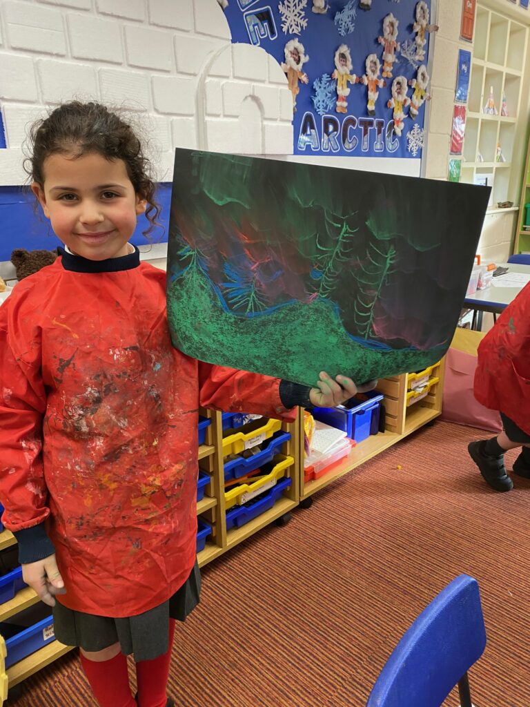 Dazzling Northern Lights Artwork&#8230;, Copthill School