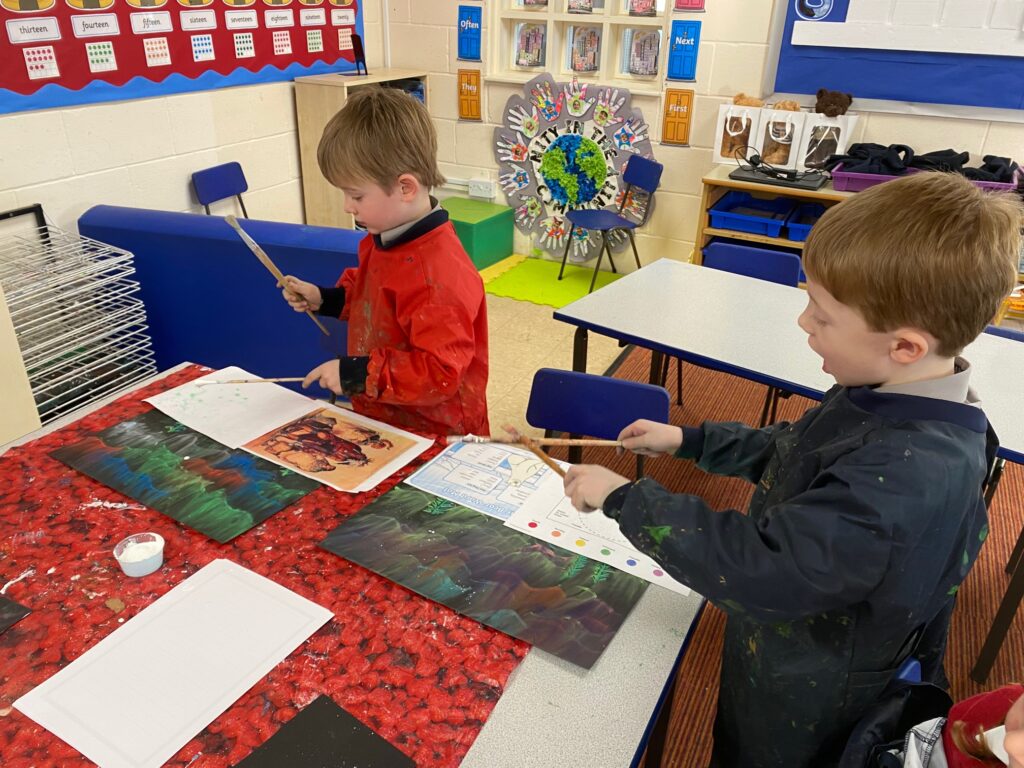 Dazzling Northern Lights Artwork&#8230;, Copthill School