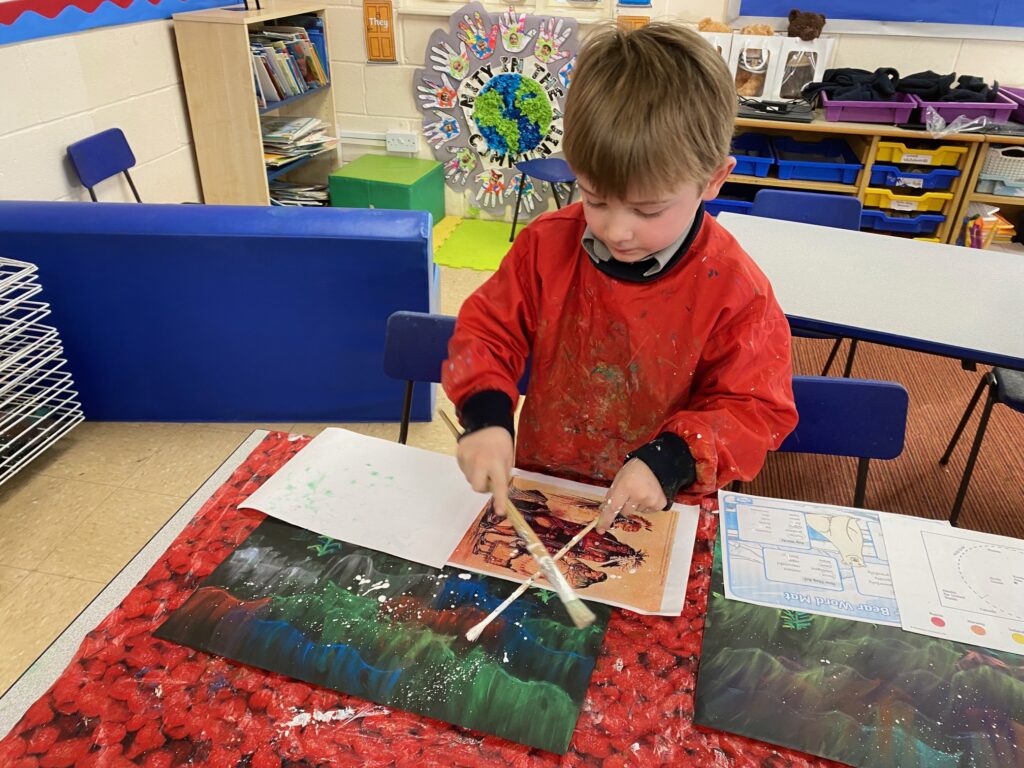 Dazzling Northern Lights Artwork&#8230;, Copthill School