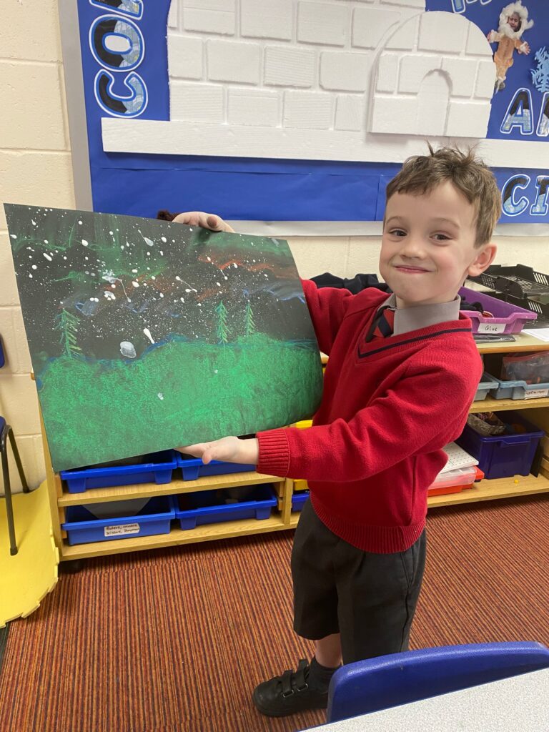 Dazzling Northern Lights Artwork&#8230;, Copthill School