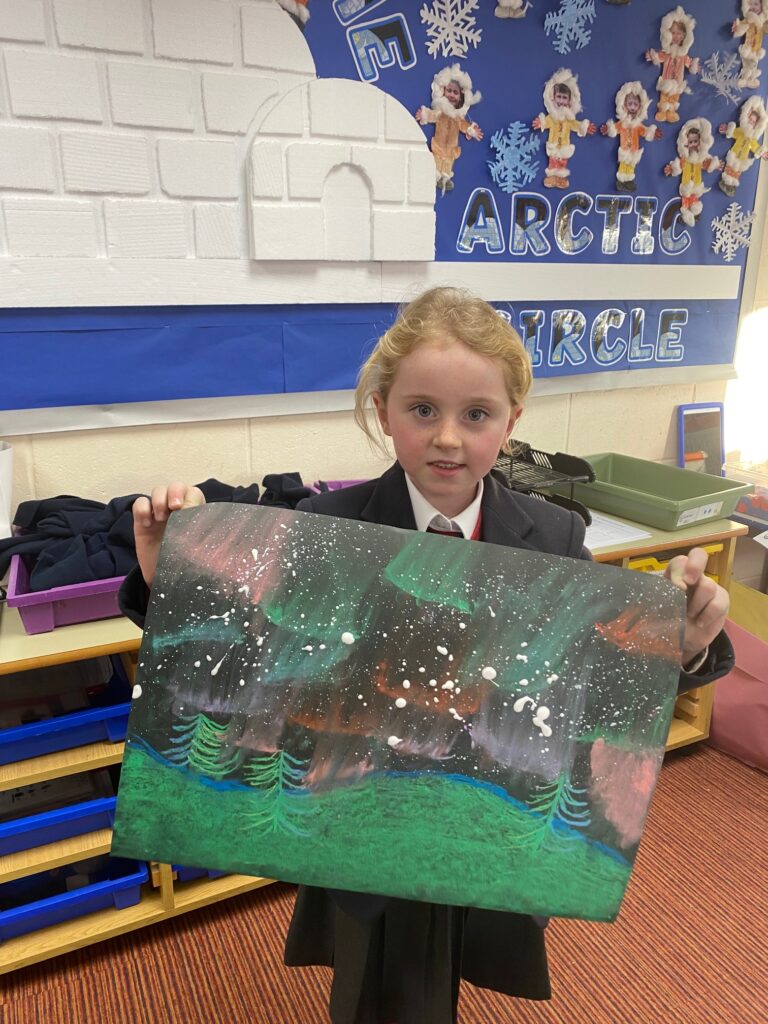 Dazzling Northern Lights Artwork&#8230;, Copthill School