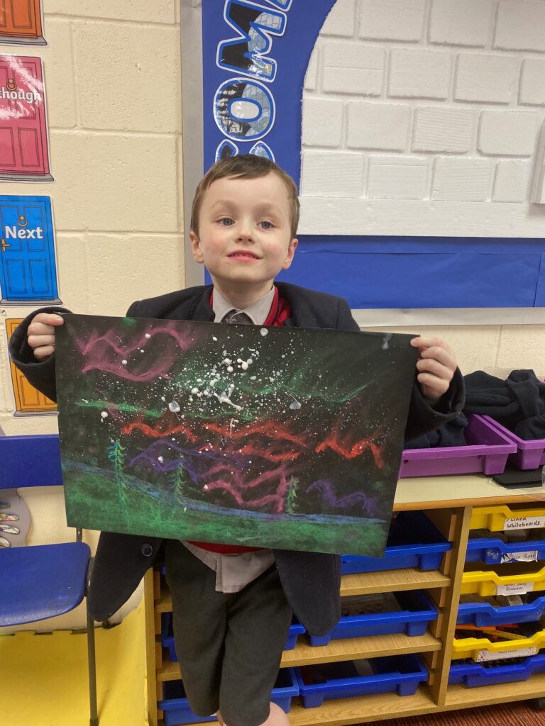 Dazzling Northern Lights Artwork&#8230;, Copthill School