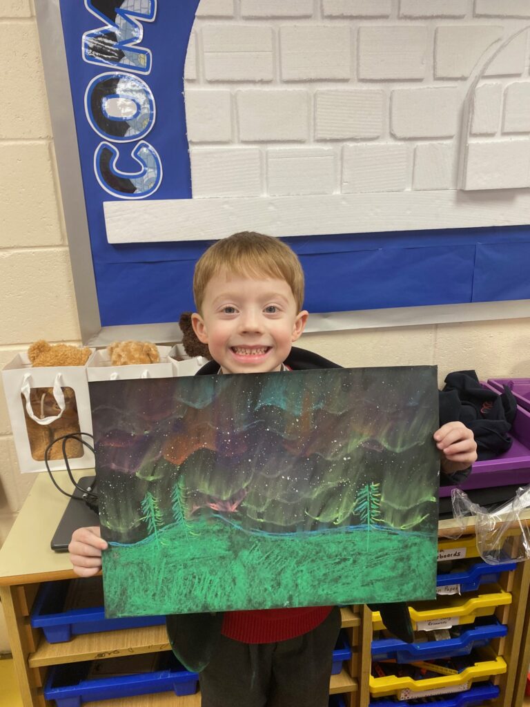 Dazzling Northern Lights Artwork&#8230;, Copthill School