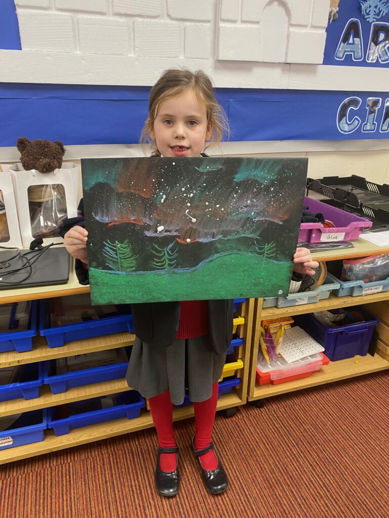 Dazzling Northern Lights Artwork&#8230;, Copthill School