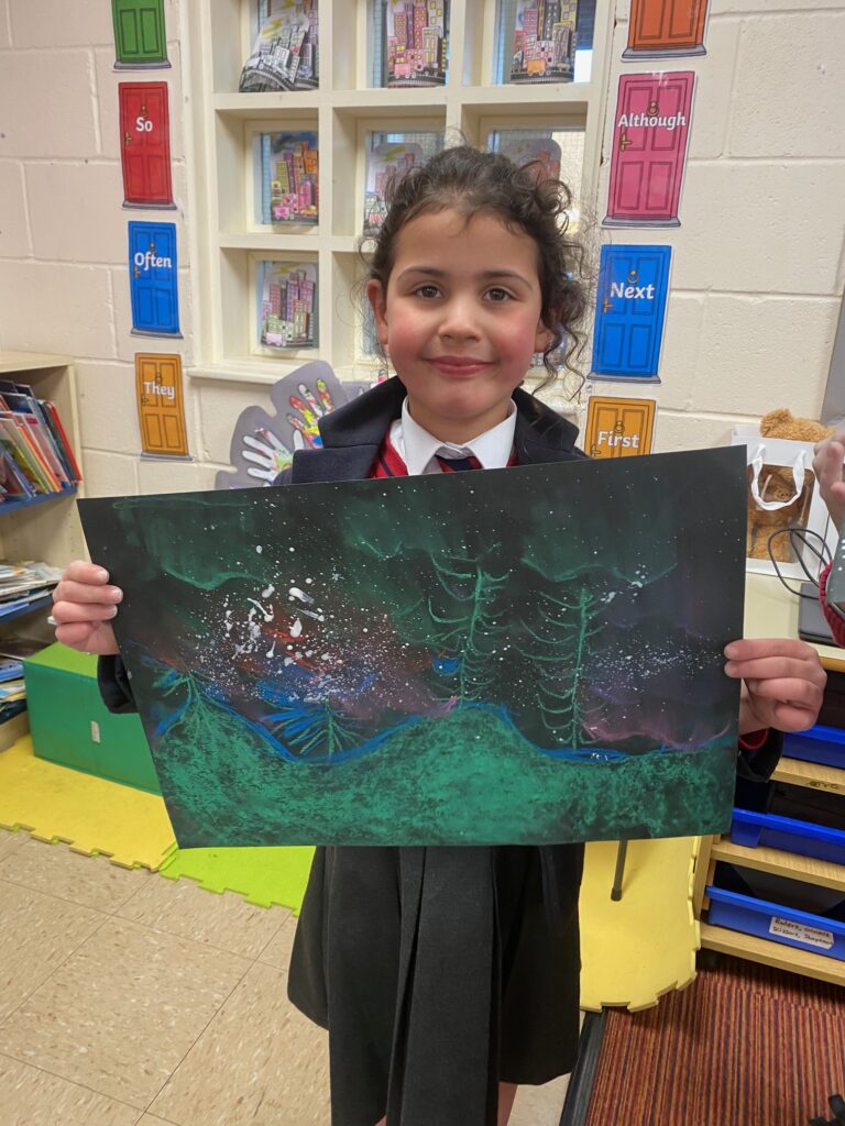 Dazzling Northern Lights Artwork&#8230;, Copthill School