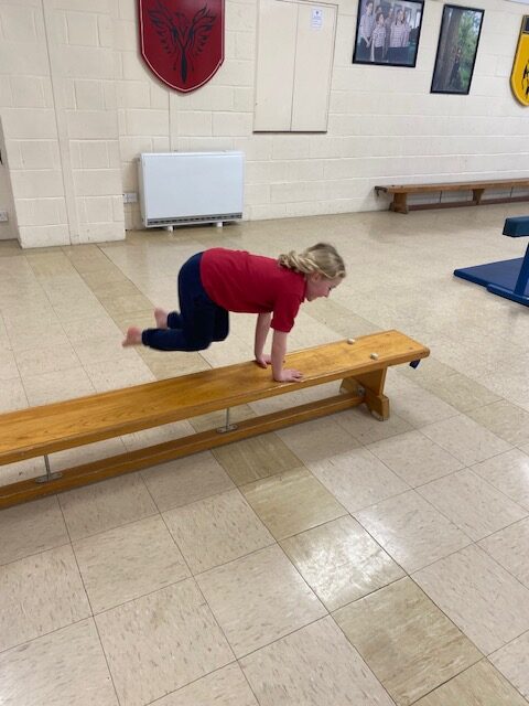 Gymnastics skills&#8230;, Copthill School