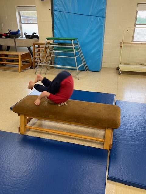 Gymnastics skills&#8230;, Copthill School