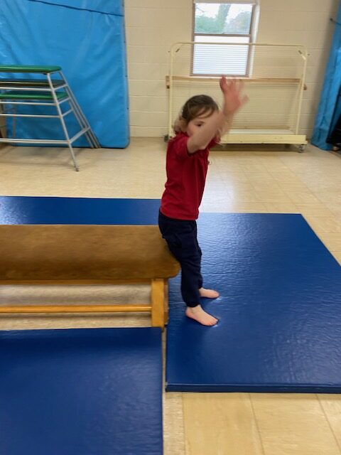 Gymnastics skills&#8230;, Copthill School