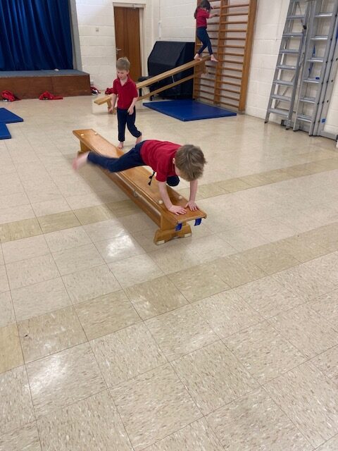 Gymnastics skills&#8230;, Copthill School