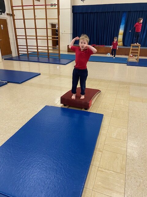 Gymnastics skills&#8230;, Copthill School