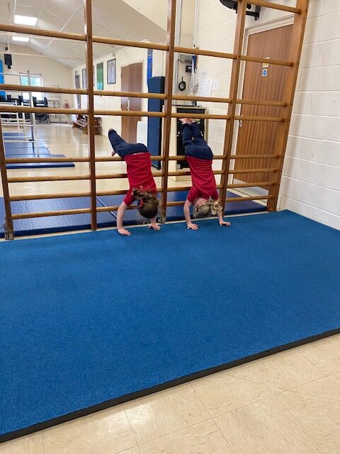 Gymnastics skills&#8230;, Copthill School