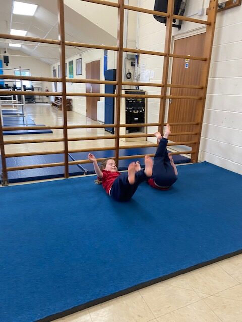 Gymnastics skills&#8230;, Copthill School