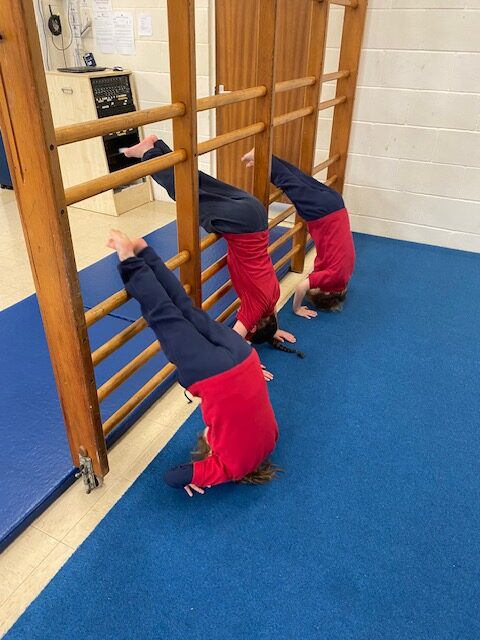 Gymnastics skills&#8230;, Copthill School