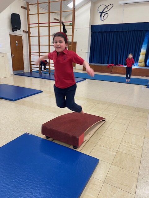 Gymnastics skills&#8230;, Copthill School