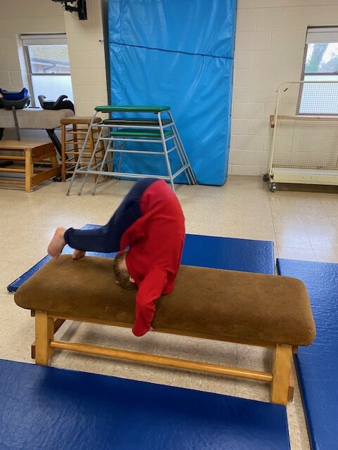 Gymnastics skills&#8230;, Copthill School